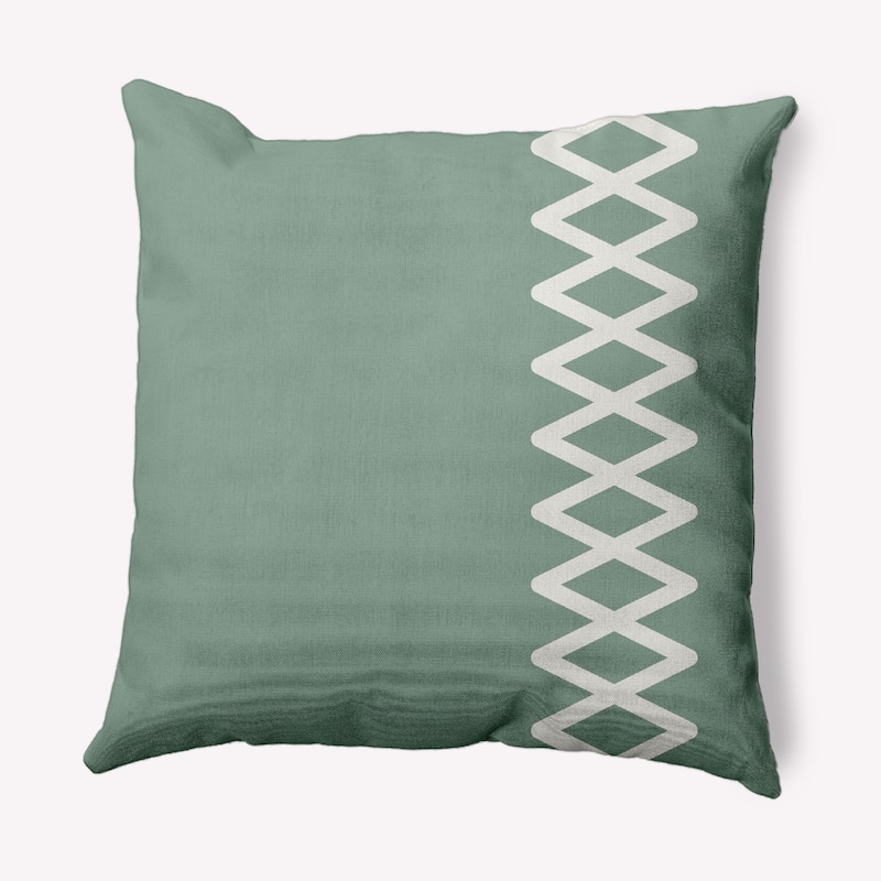 Zipper Stripe Nautical Decorative Indoor Pillow - 20" x 20" - Sage