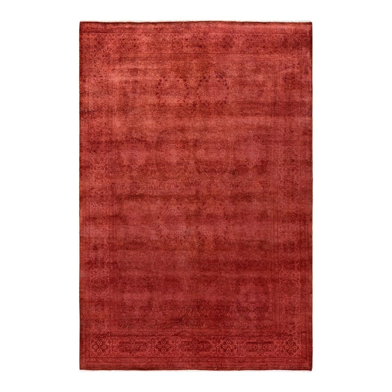Fine Vibrance, One-of-a-Kind Hand-Knotted Area Rug - Pink, 6' 3" x 9' 3" - 6' 3" x 9' 3"