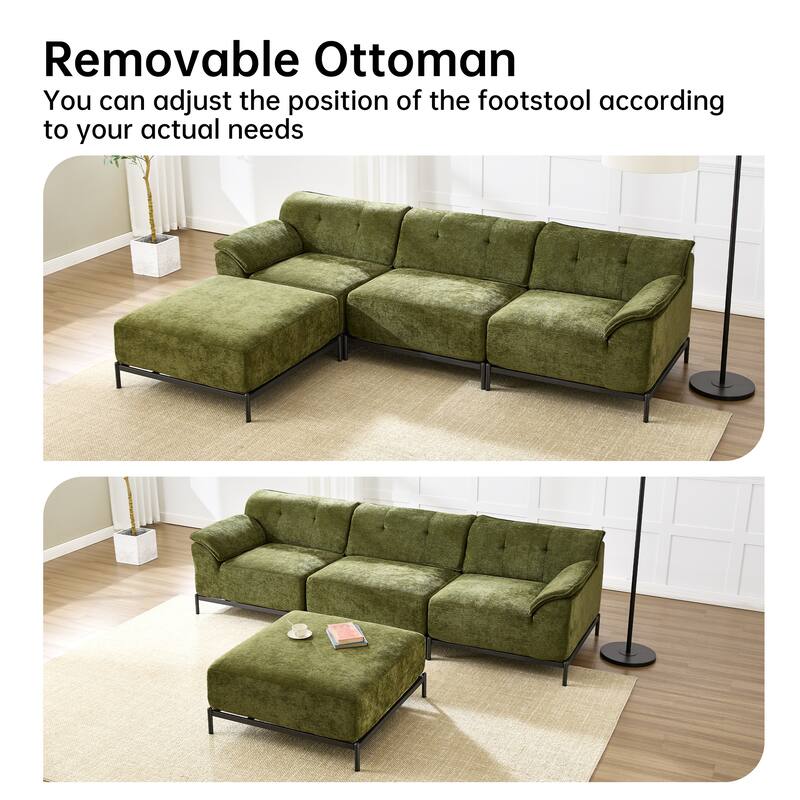 Upholstered Modular Sectional Sofa