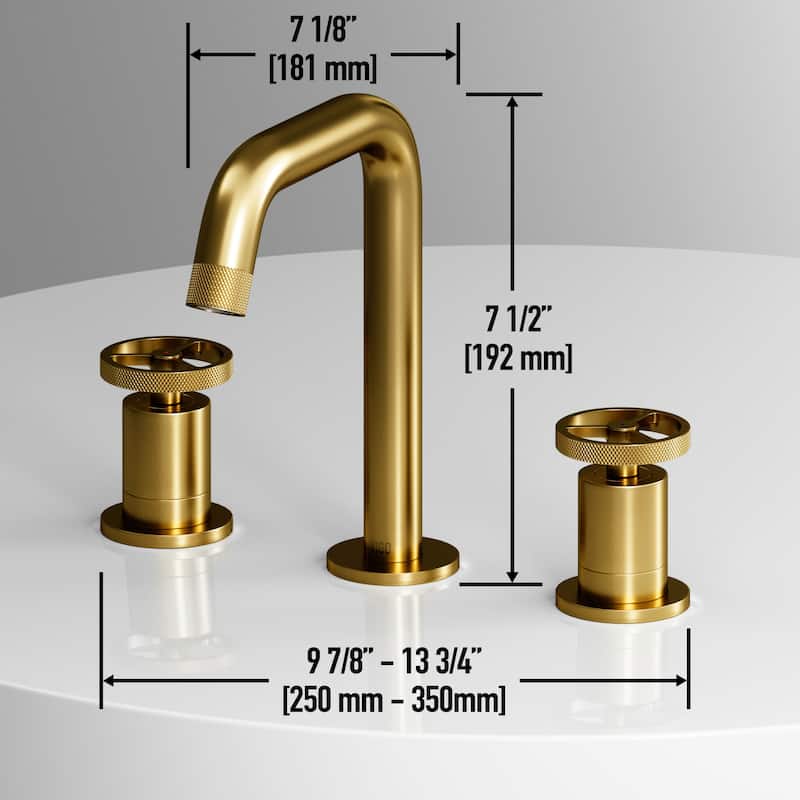 VIGO Cass 8" H 2-Handle Widespread Bathroom Faucet