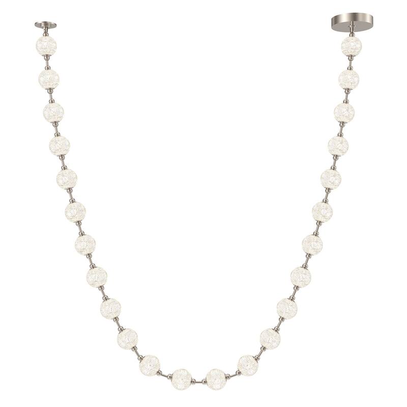 Alora Lighting PD321724 Marni 5" Wide LED Linear Pendant - Polished Nickel