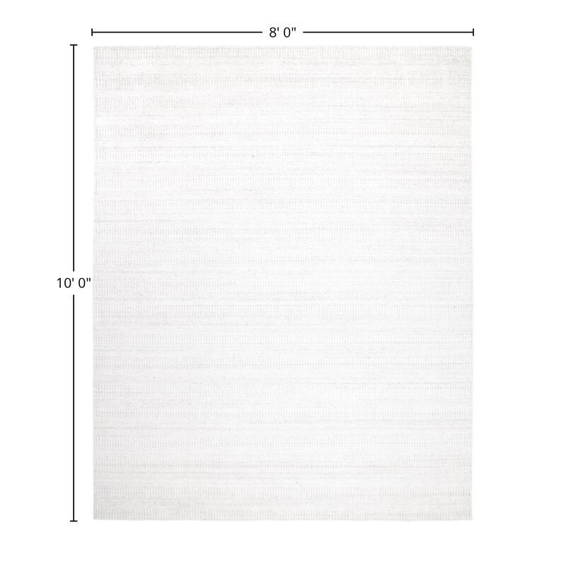 Overton Handmade Modern Contemporary Striped Area Rug