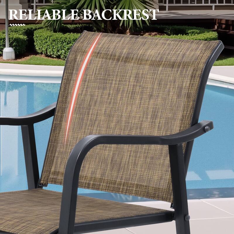 Outdoor Indoor Patio Bar Stools Lightweight Bar Chairs