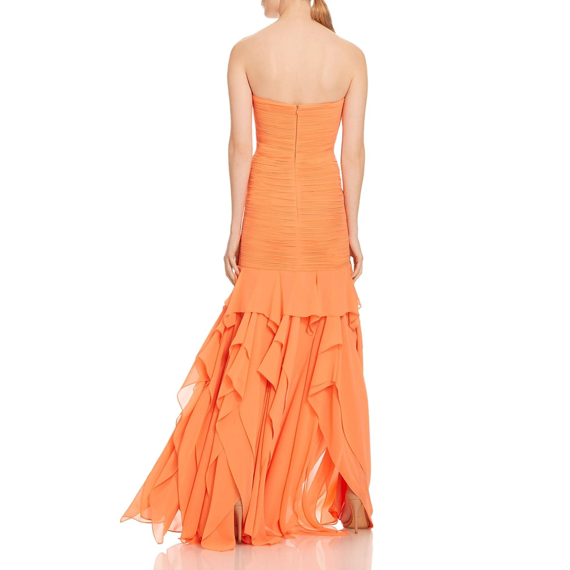 tiered evening dress