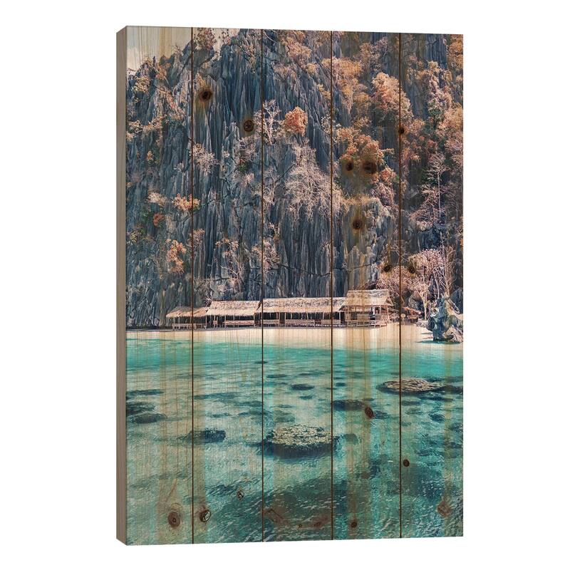 Welcome To The Philippines Print On Wood by Hobopeeba - Multi-Color - 26x18x1.5