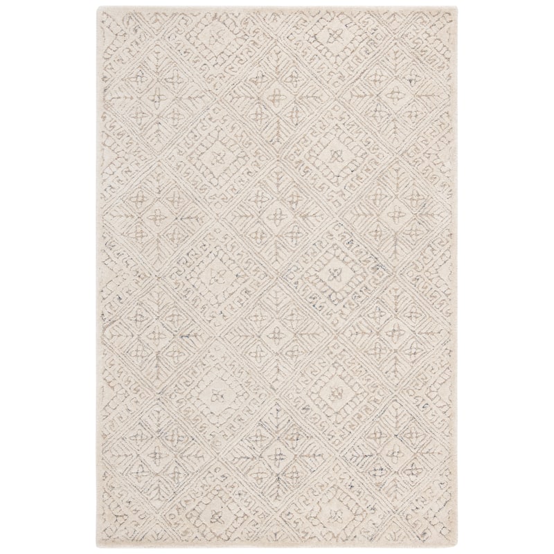 SAFAVIEH Handmade Glamour Klarita Wool Rug - 4' x 6' - Ivory/Beige