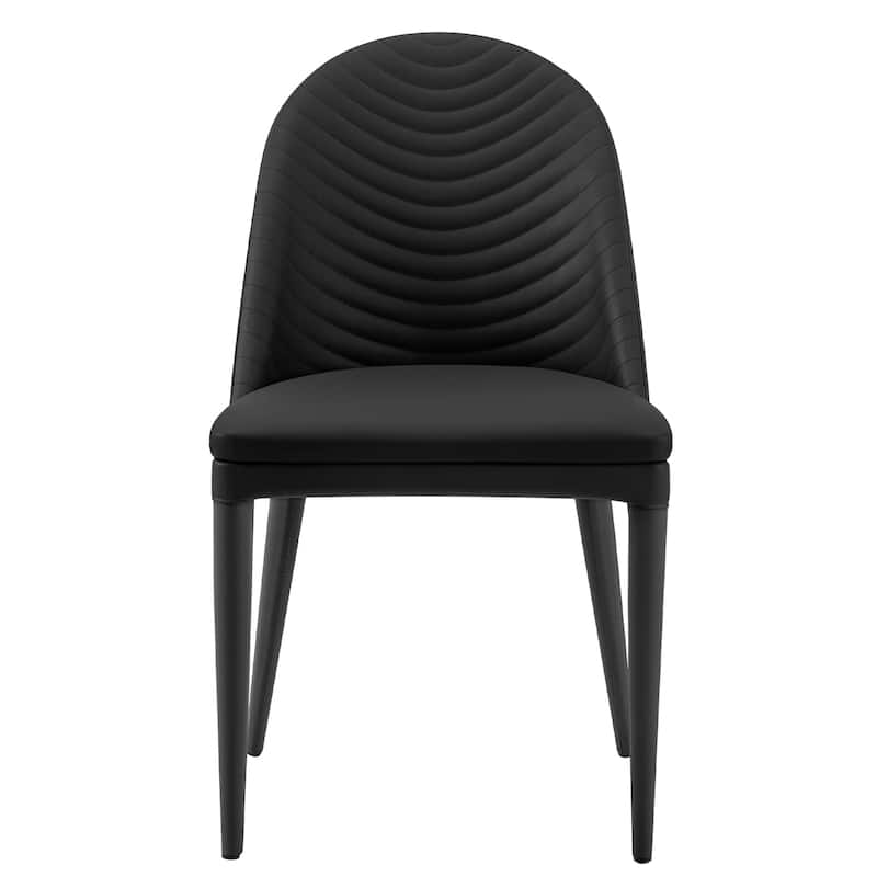 Fully Assembled Microfiber Leather Upholstered Dining Chairs, Set of 2 - 22.44"D x 18.5"W x 32.28"H