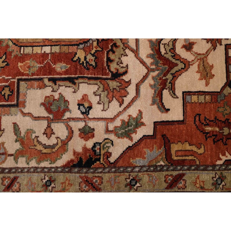 ECARPETGALLERY Hand-knotted Jules Sultane Ivory Wool Rug - 8'10 x 12'1