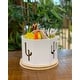 preview thumbnail 15 of 16, DesignStyles 4 Compartment Spinning Desktop Organizer / Rotating Pen and Pencil Cup and Sorter White Cactus