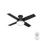 preview thumbnail 7 of 22, Hunter 44" Dempsey Flush Mount Ceiling Fan with LED Light, Handheld Remote - Modern, Contemporary, Transitional, Industrial
