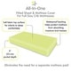 preview thumbnail 10 of 41, BreathableBaby All-in-One Fitted Sheet & Waterproof Cover for 52" x 28" Crib Mattress (2-Pack)