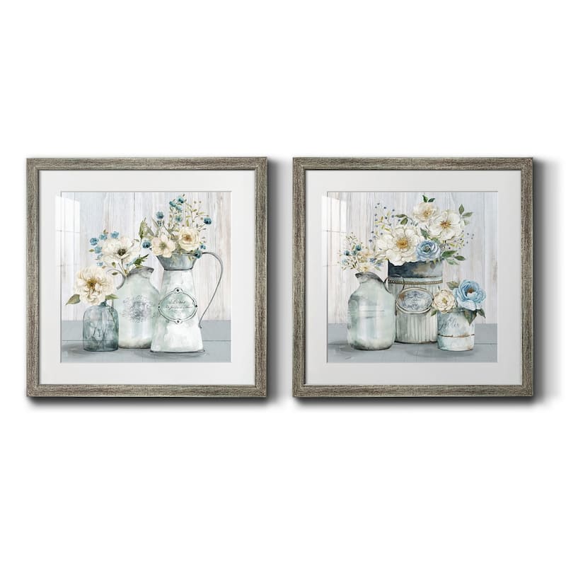 French Garden Flowers I- Premium Framed Print - Ready to Hang