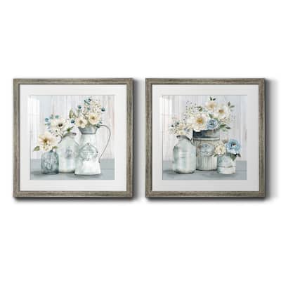 French Garden Flowers I- Premium Framed Print - Ready to Hang