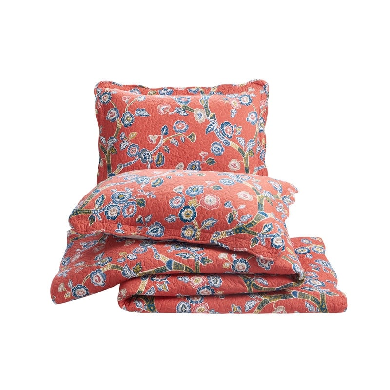 Jaipur Dreams 3-Piece Reversible Cotton Quilt Set by Madcap Cottage