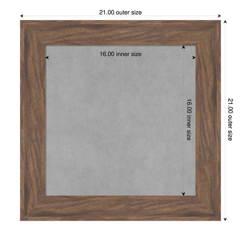 Amanti Art Pia Medium Brown Framed - 21 x 21 in