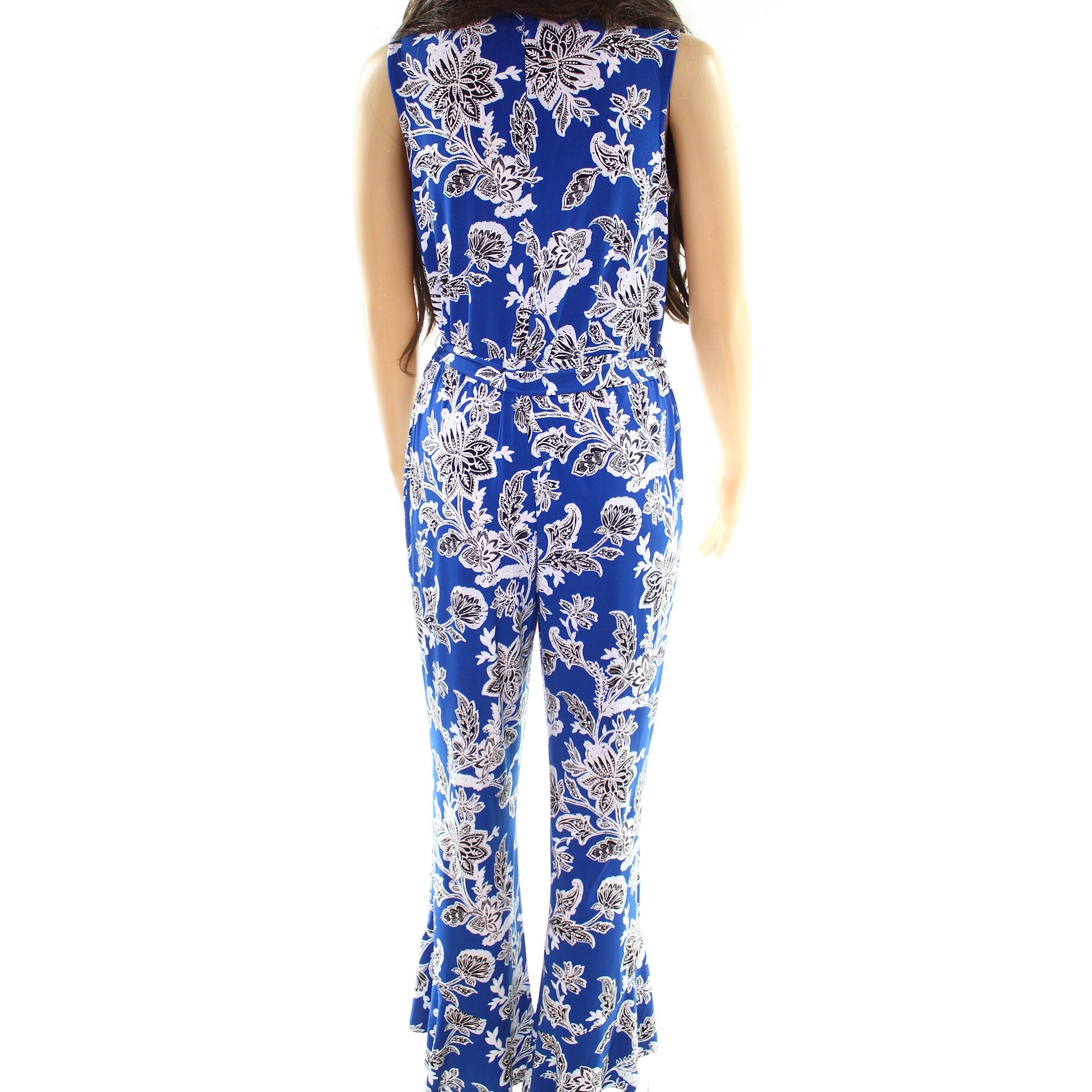 vince woodblock floral sleeveless jumpsuit