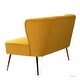 preview thumbnail 69 of 117, Delicia 3 Piece Living Room Set with Golden Legs by HULALA HOME