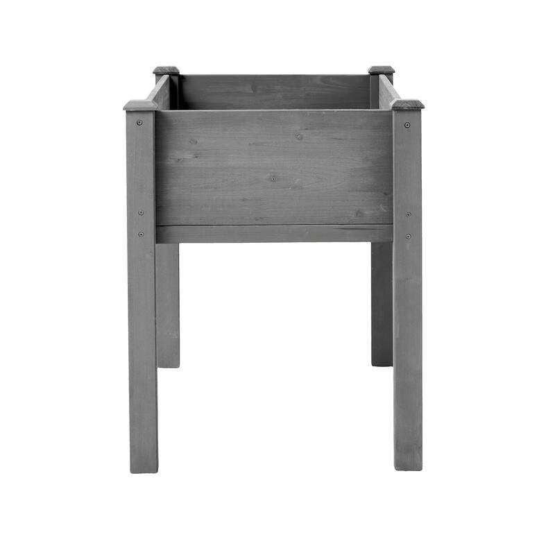 Natural Elevated Planter Box for Outdoor Use with Eco-Friendly Finish