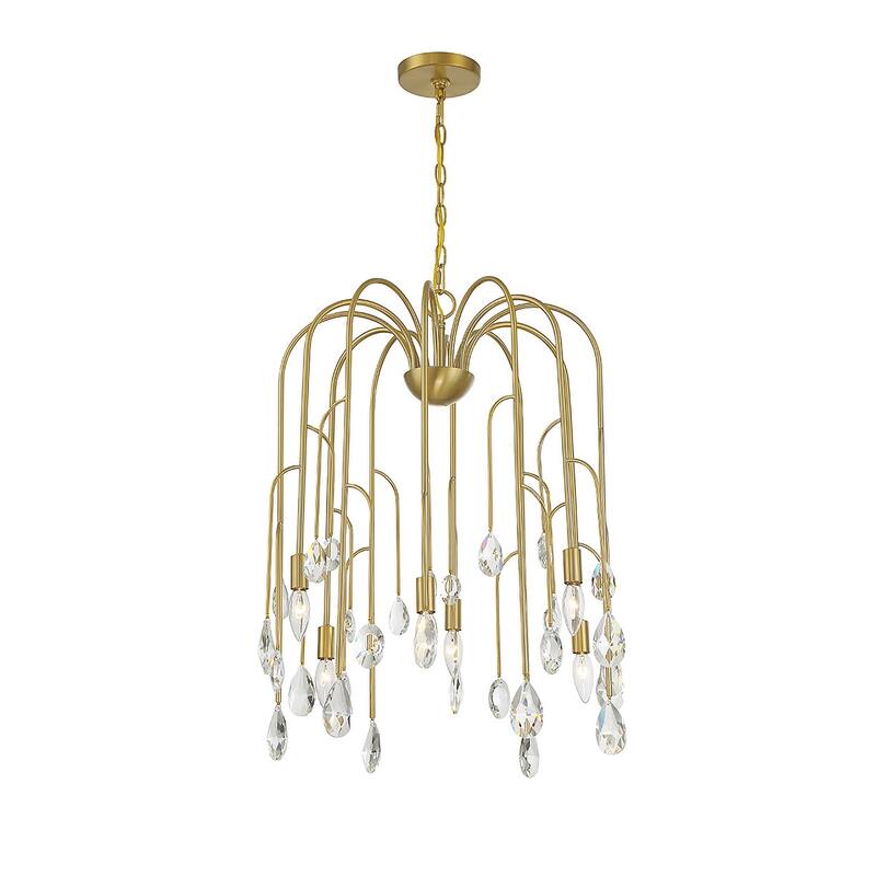Savoy House 1-6686-6 Anholt 6 Light 23" Wide Crystal Abstract