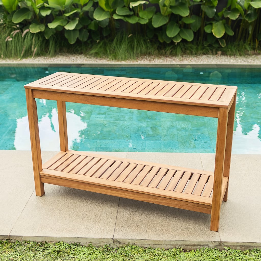 Cambridge Casual Paxton Teak Outdoor Console Table