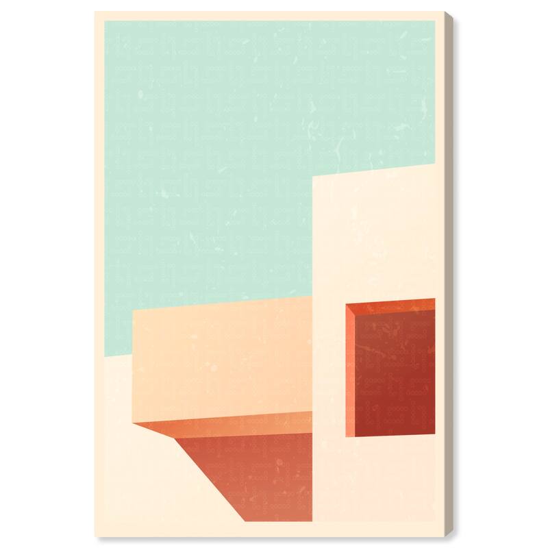 Wynwood Studio Canvas Architecture and Buildings Freeshape Building 6 White and Cream White Vintage Wall Art Canvas Print