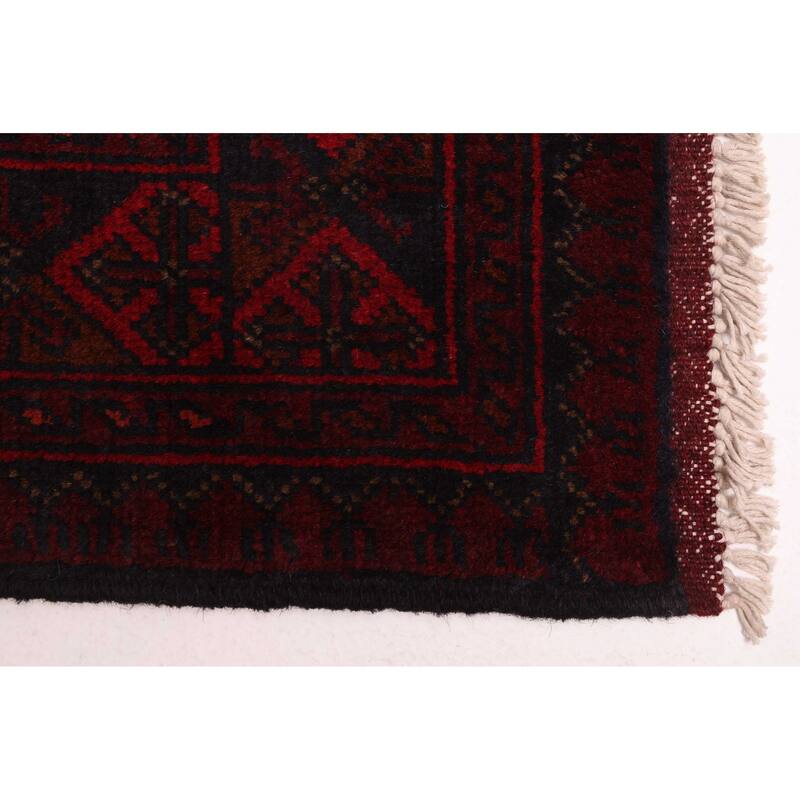 ECARPETGALLERY Hand-knotted Finest Khal Mohammadi Red Wool Rug - 2'9 x 9'5