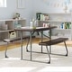 preview thumbnail 36 of 46, Indoor/Outdoor Commercial Grade Kids Folding Picnic Table with Benches - 37.5"D x 32.625"W x 21.5"H Brown