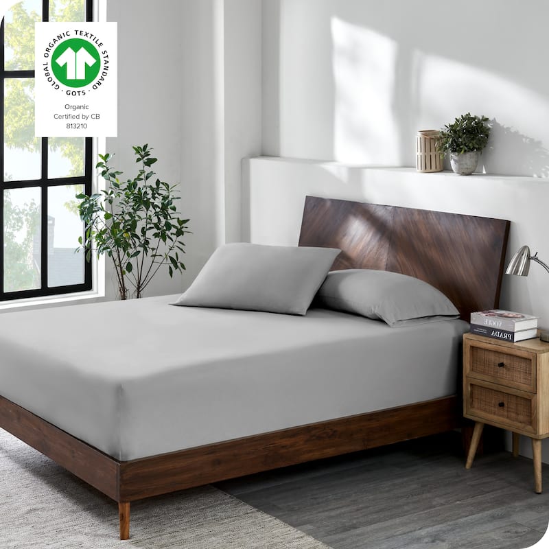 Bare Home Organic Cotton Jersey Fitted Sheet