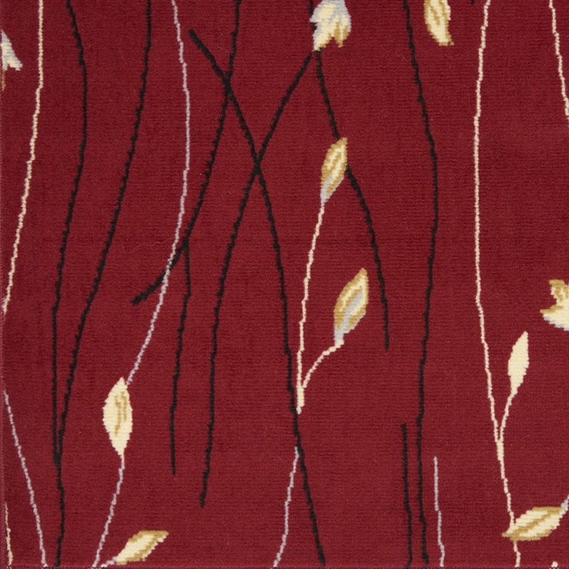 Lugi Power Loomed Floral Durable Area Rug By HomeRoots