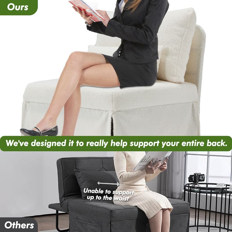 5-in-1 Convertible Multi-fuction Sofa Chair Bed Sleeper