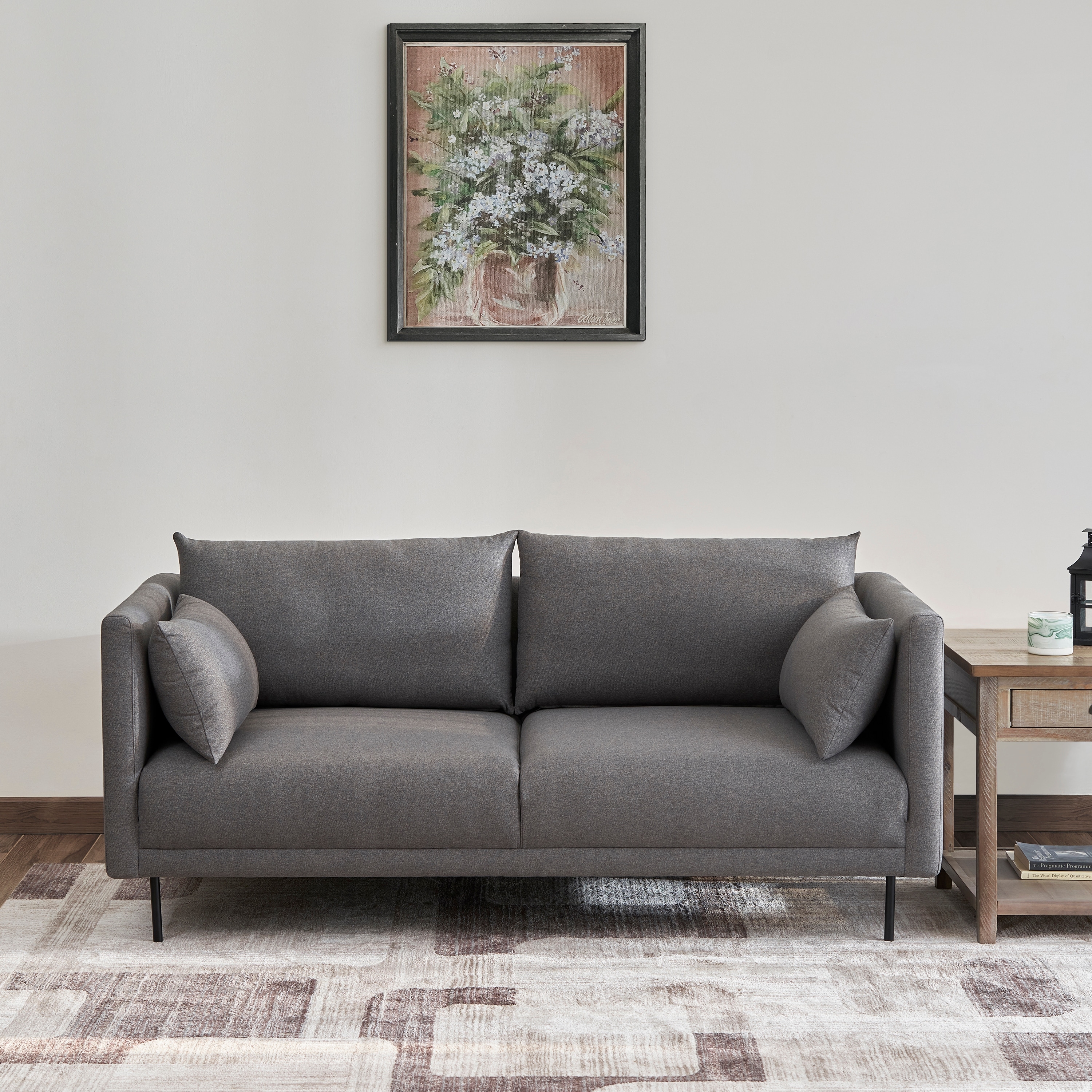 VIFAH SIGNATURE Contemporary design luxury soft 72 inch sofa with