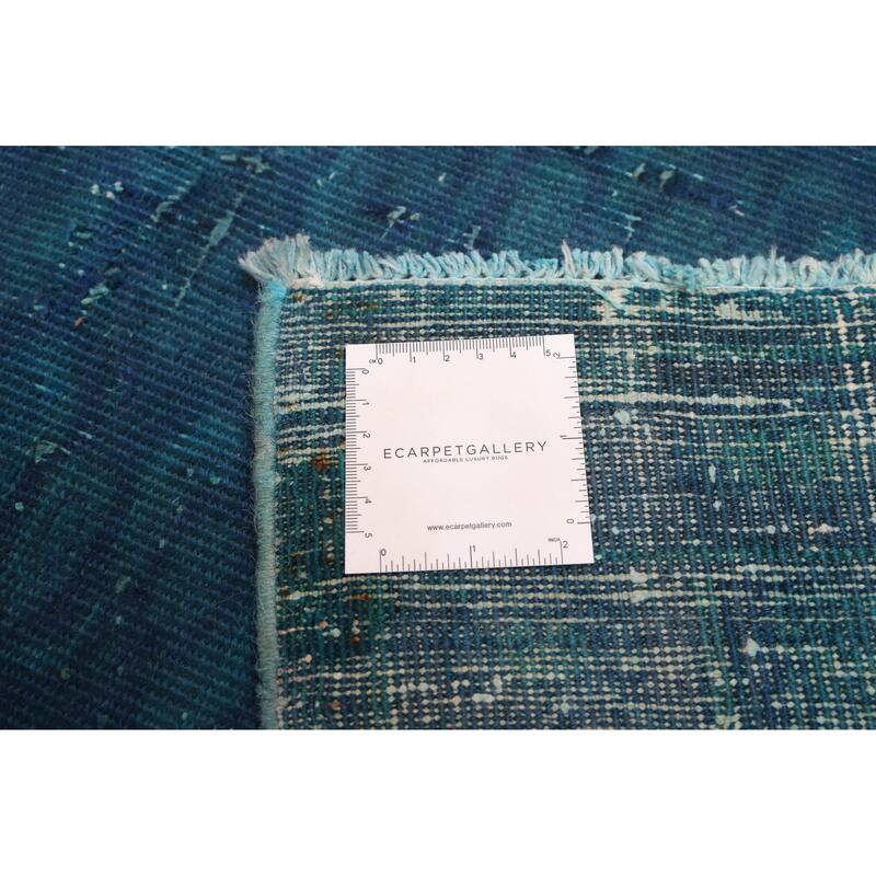 ECARPETGALLERY Hand-knotted Color Transition Blue Wool Rug - 4'2 x 7'1