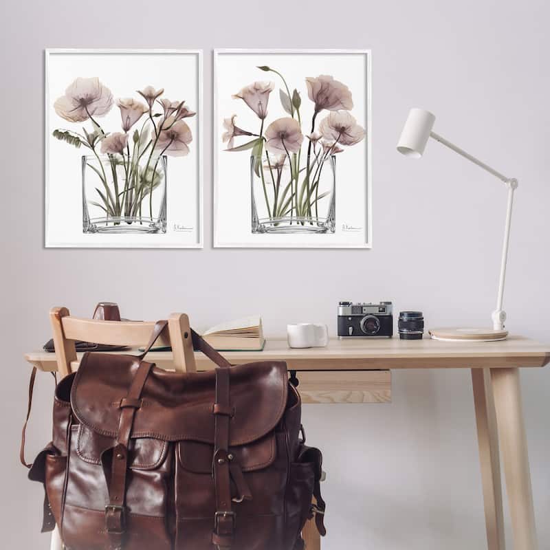 Stupell Earthy Infatuation Bouquet Framed Giclee Art Design By Albert Koetsier (Set of 2)