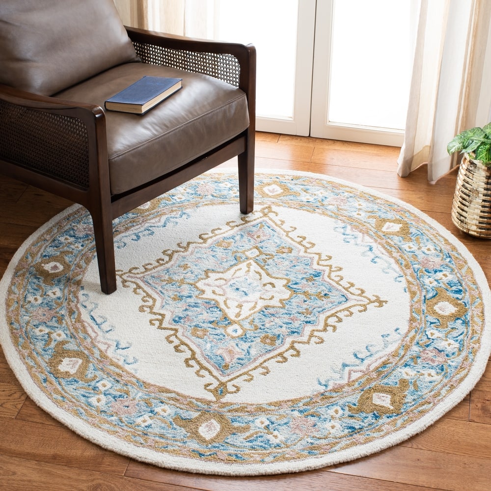 SAFAVIEH Handmade Micro-Loop Taimi Modern Wool Rug