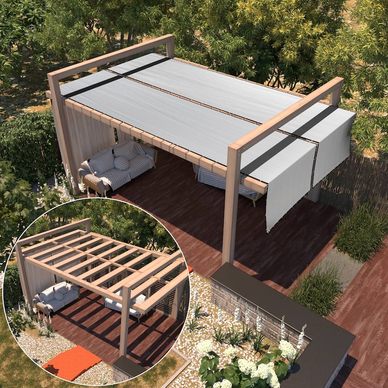 ColourTreeUSA 25 ft. Length Fence Privacy Screen Windscreen Cover Fabric Shade Tarp Netting Mesh Cloth Commercial Grade 170 GSM