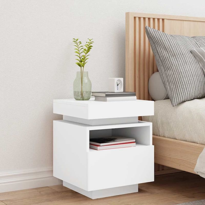 vidaXL Bedside Cabinet Engineered wood Compact Bedside Cabinet