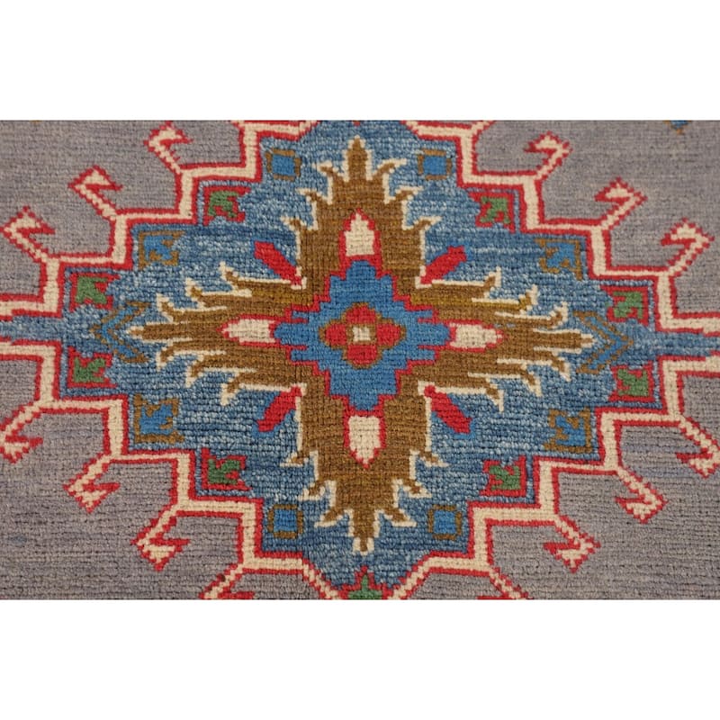 Kazak Oriental Area Rug Hand-Knotted Home Decor Wool Carpet - 6'1" x 8'10"