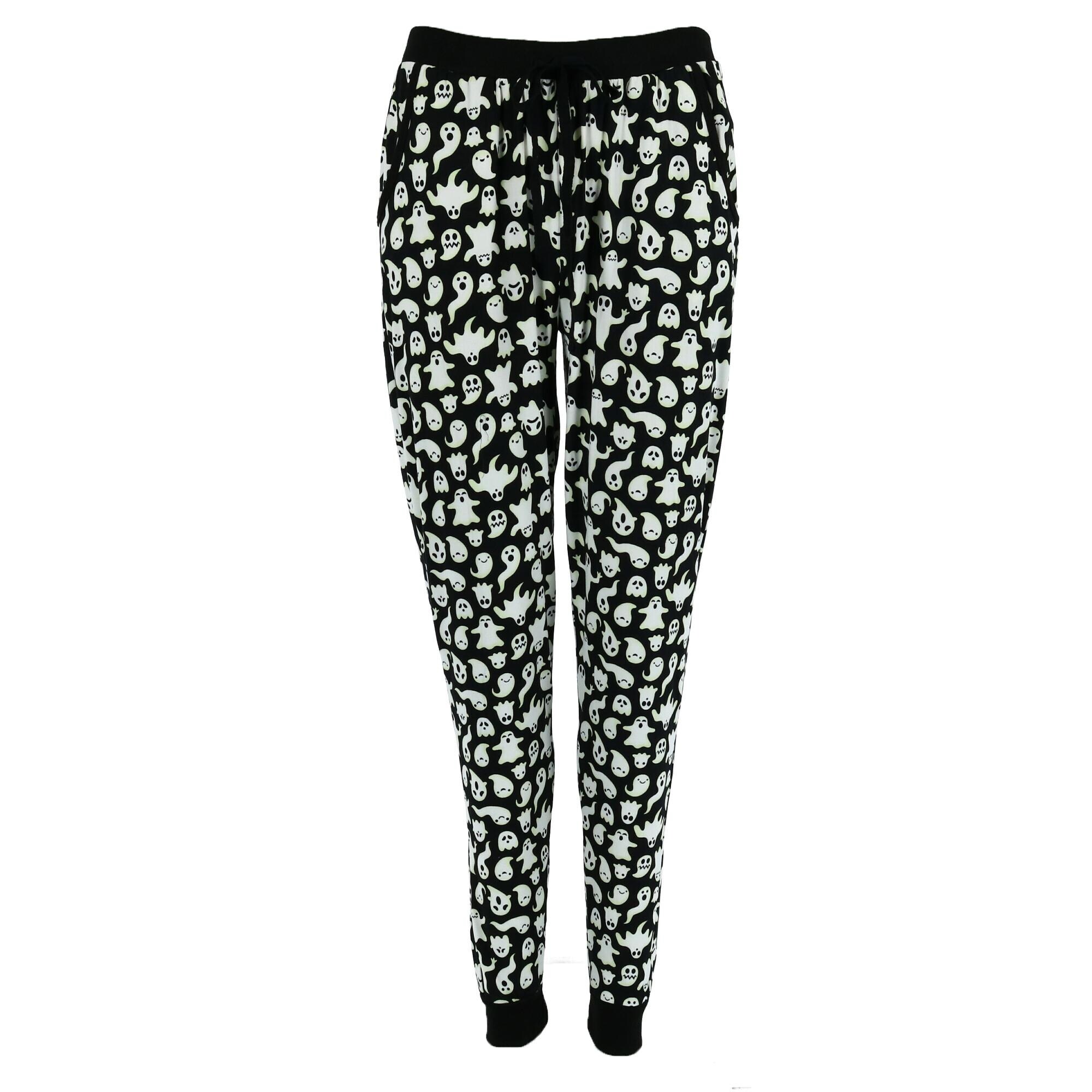 Shop Pillow Talk Women S Halloween Print Pajama Lounge Pants Overstock 28953860