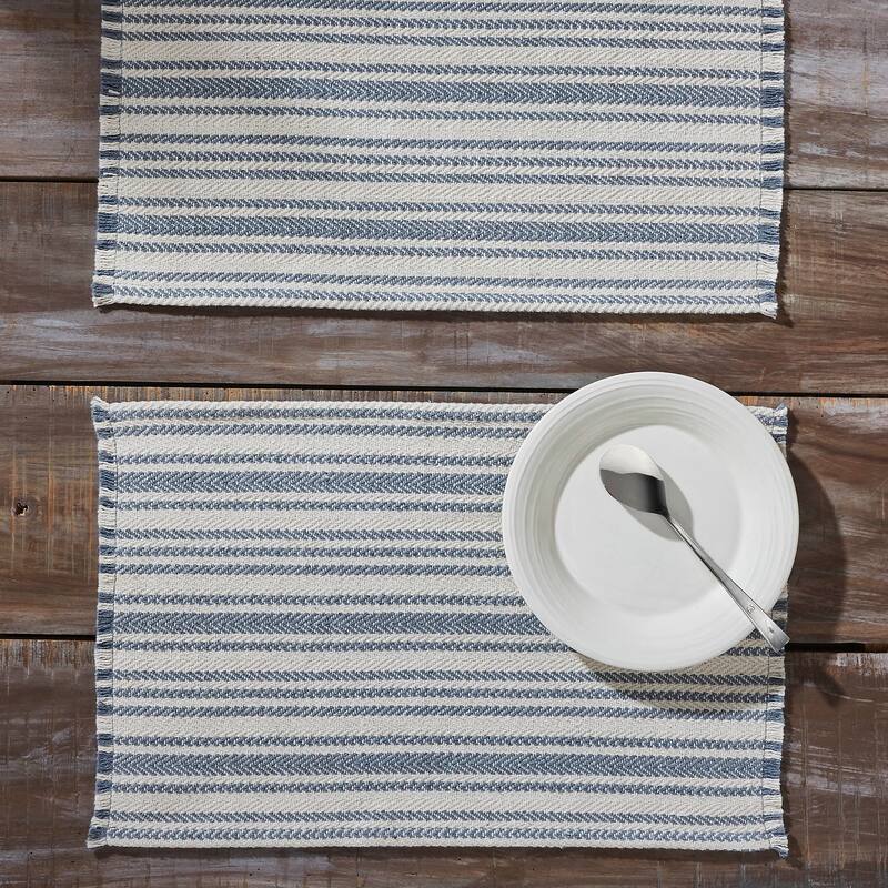Down Home Placemat Set of 2 13x19 - Set of 2 - 13x19 - White