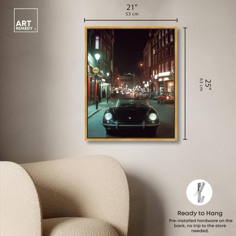 Night Roadster Canvas by Art Remedy