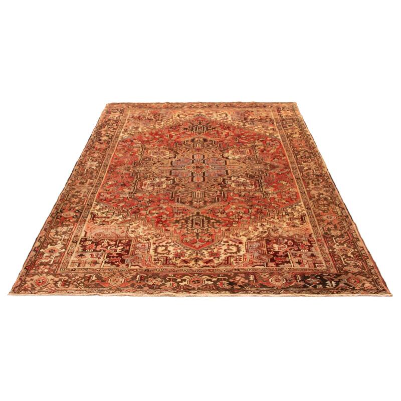 ECARPETGALLERY Hand-knotted Sarabi Red Wool Rug - 8'1 x 11'0