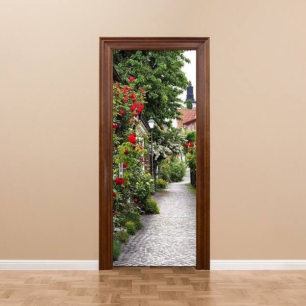 Shop Chezmax 3d Door Mural Art Sticker Removable Self Adhesive