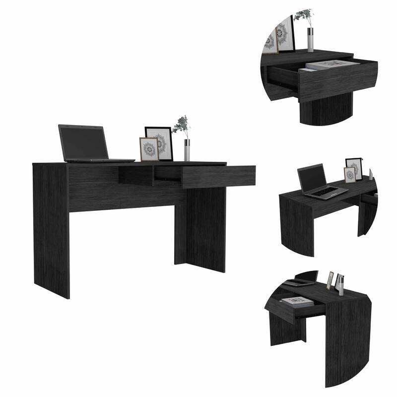 47" Black Computer Desk