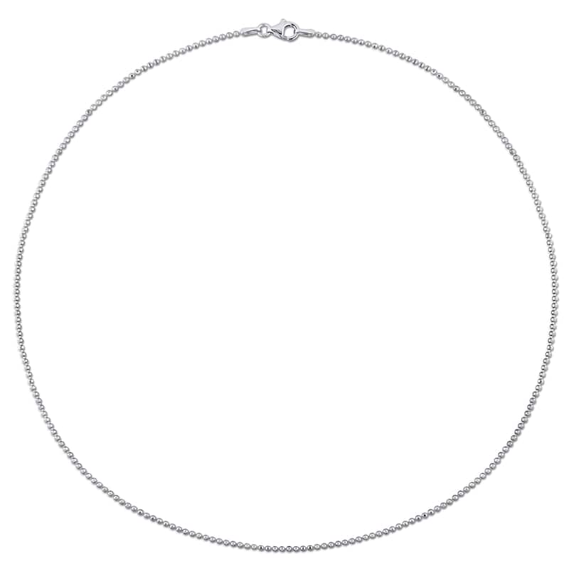 Miadora Sterling Silver Ball Chain Necklace