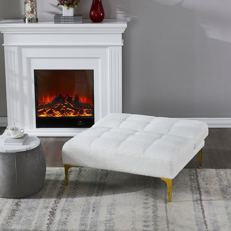 Convertible Teddy Fabric Sofa Bed - Perfect for Apartment Living