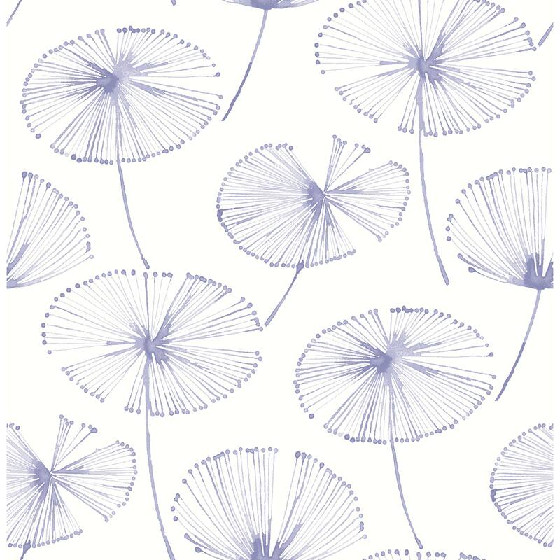 NuWallpaper Periwinkle Aya Flower Peel & Stick Wallpaper - 216in x 20.5in x 0.025in