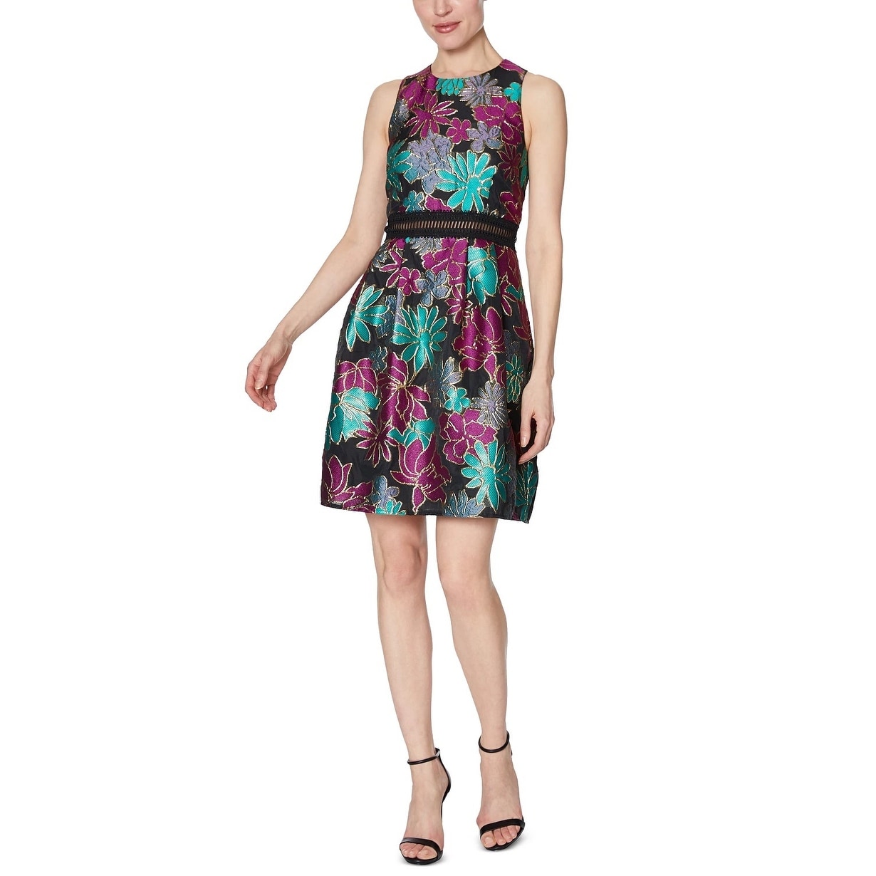 laundry by shelli segal metallic dress Laundry by Shelli Segal Metallic Jacquard