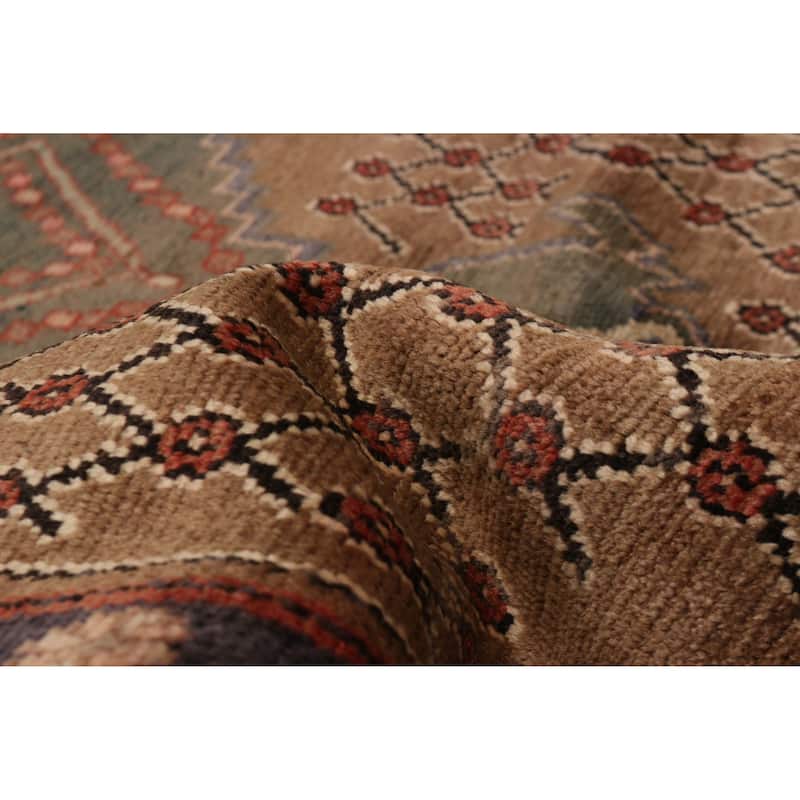 ECARPETGALLERY Hand-knotted Anatolian Vintage Light Brown Wool Rug - 4' 7" x 8' 8"