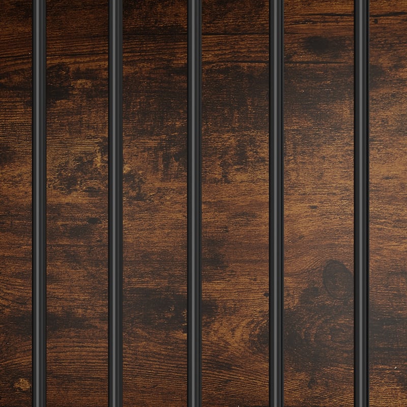 Furniture Style Double Dog Crate with Drawers, 64.6" Wooden Pet Kennel End Table, Removable Divider, Heavy Duty Metal Bars