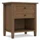 preview thumbnail 60 of 63, WYNDENHALL Norfolk 24 inch Wide Transitional Bedside Nightstand Table - 24 Inches wide
